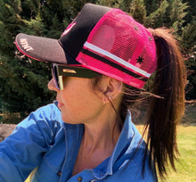Load image into Gallery viewer, **ONLY 11 LEFT IN STOCK** TERRITORY TIME CLASSIC "Pink &amp; Black" HAT - Ponytail
