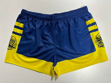 Load image into Gallery viewer, TERRITORY TIME STOCK CRATE FOOTY SHORTS - Yellow &amp; Blue

