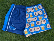 Load image into Gallery viewer, TITTIES &amp; BEER FOOTY SHORTS - BLUE
