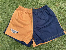 Load image into Gallery viewer, NTNT COTTON FOOTY SHORTS - Tan &amp; Navy
