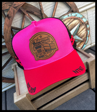Load image into Gallery viewer, TERRITORY TIME &quot;Strawberry&quot; LEATHER PATCH HAT
